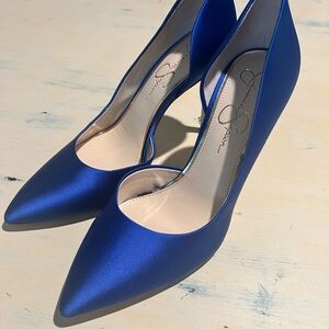 Jessica Simpson Blue Heels